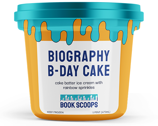 pint container for biography b-day cake flavor