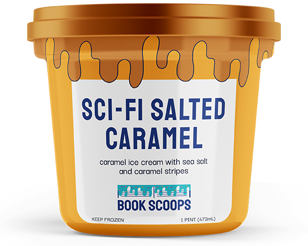 pint container for sci-fi salted caramel flavor